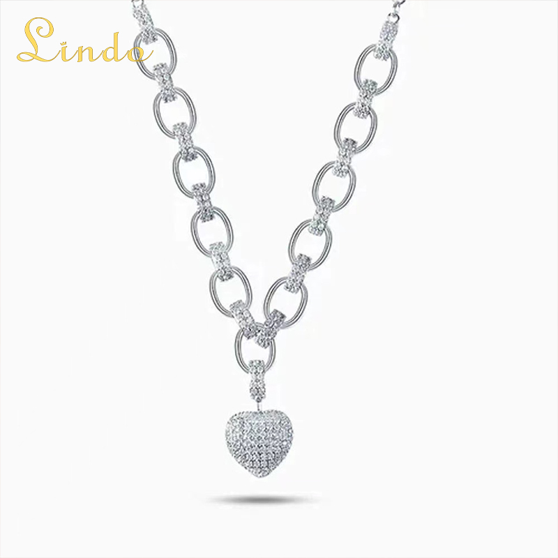 Dainty Heart Chain Choker Necklace