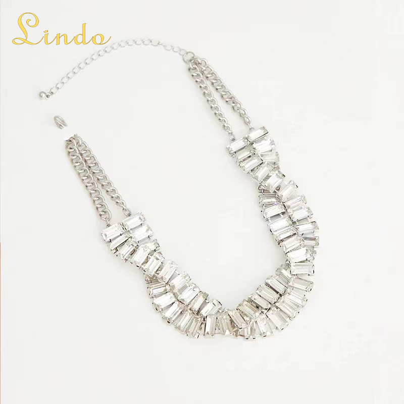 Crystal Adjustable Twist Choker Necklace