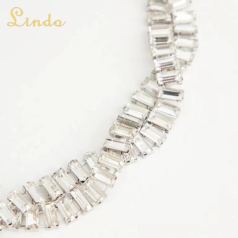 Crystal Adjustable Twist Choker Necklace