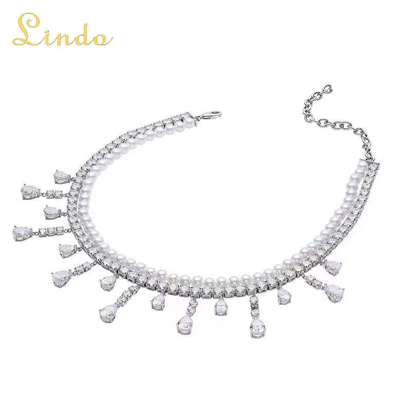 Double Layers Stacked Pearl Necklace