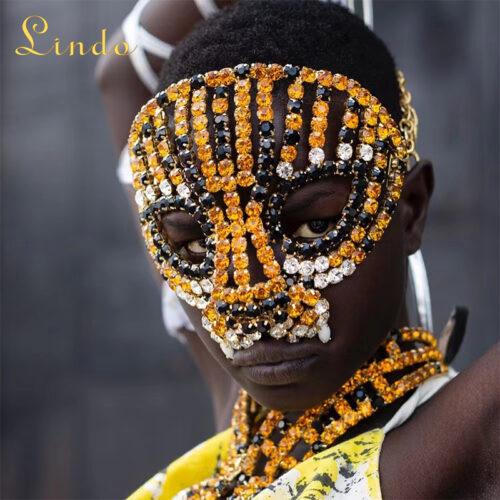 Black and Gold Masquerade Mask