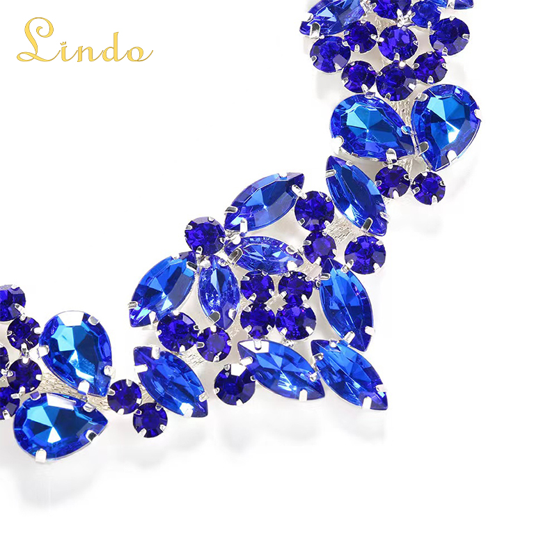 Blue Crystal Rhinestone for Masquerade Mask