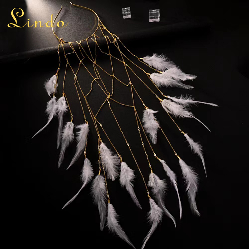 Boho Feather Tassel Hair Bands