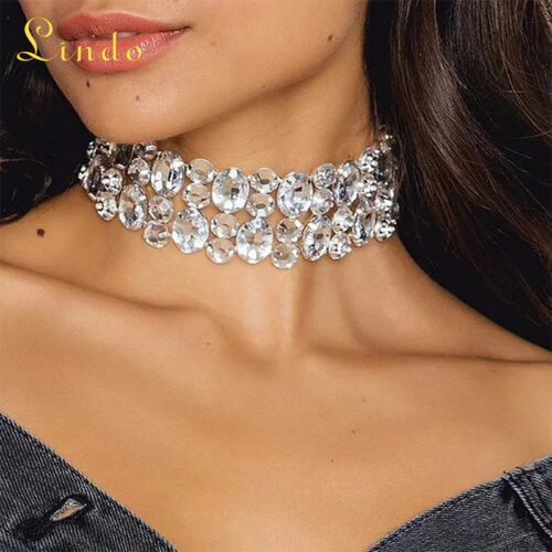 Chunky Crystal Rhinestone Necklace