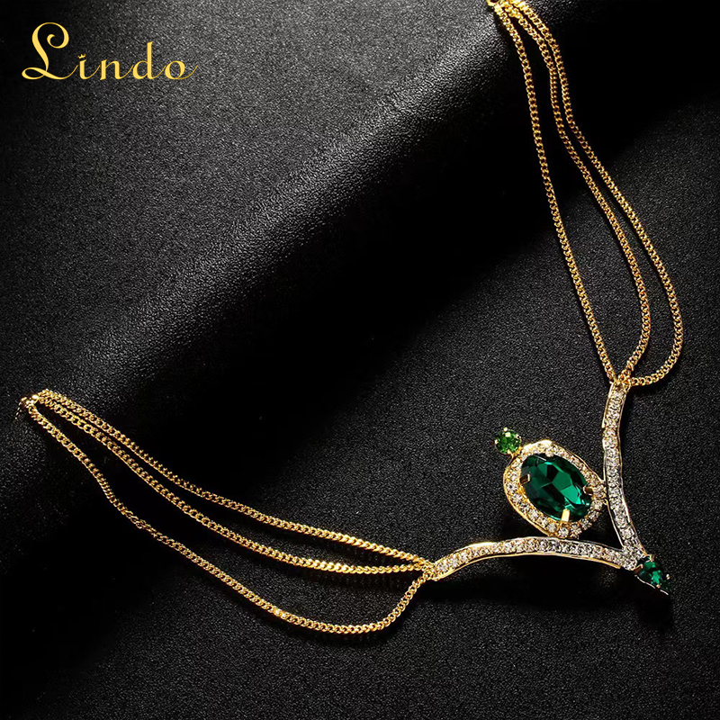 Gold Color Embelished Headdress Jewelry