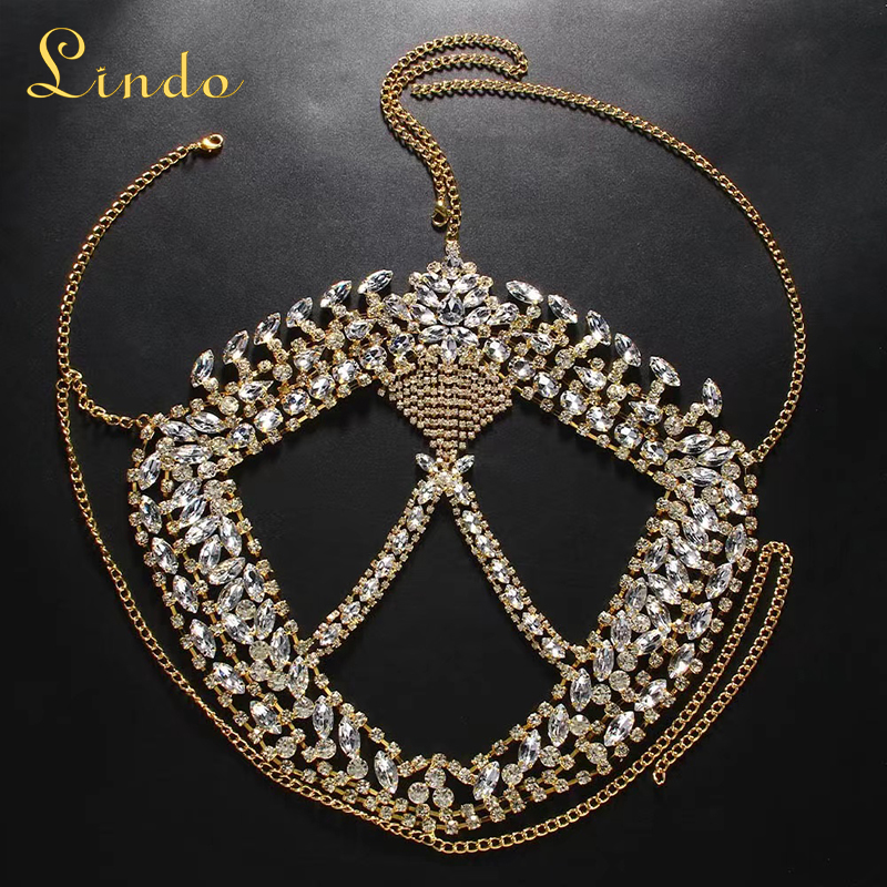 Gold Color Rhinestone Full Face Masquerade Mask