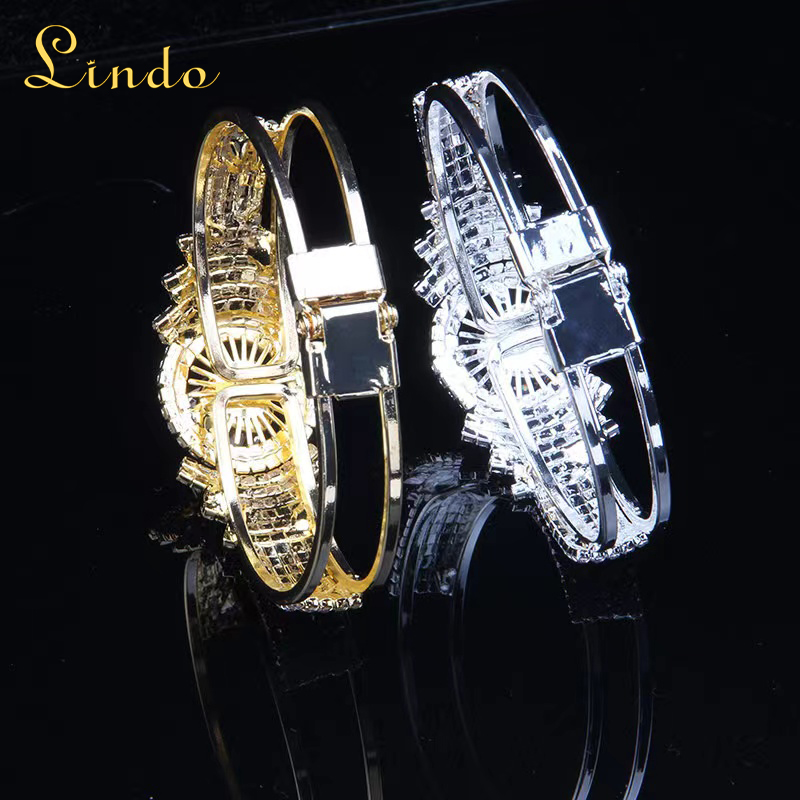 Metal Rhinestone Bangles