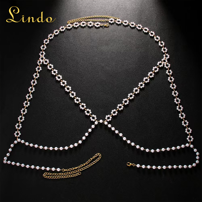Pearl Top Body Chain