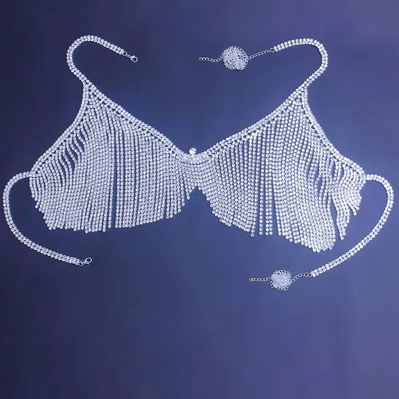 Rhinestone Lingerie Chest Chain Jewelry