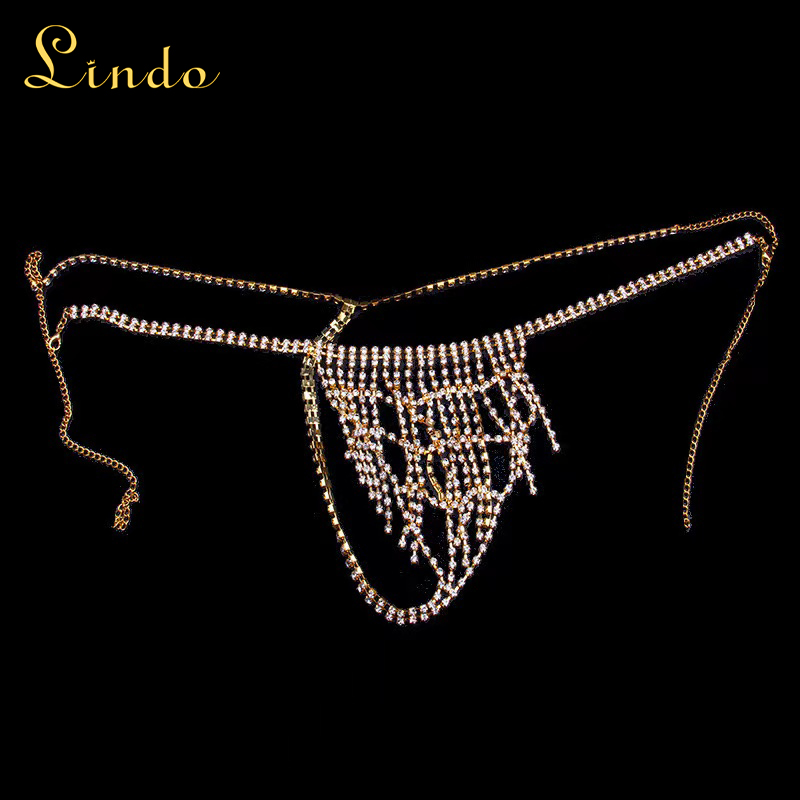 Rhinestone Sexy Chain Panties
