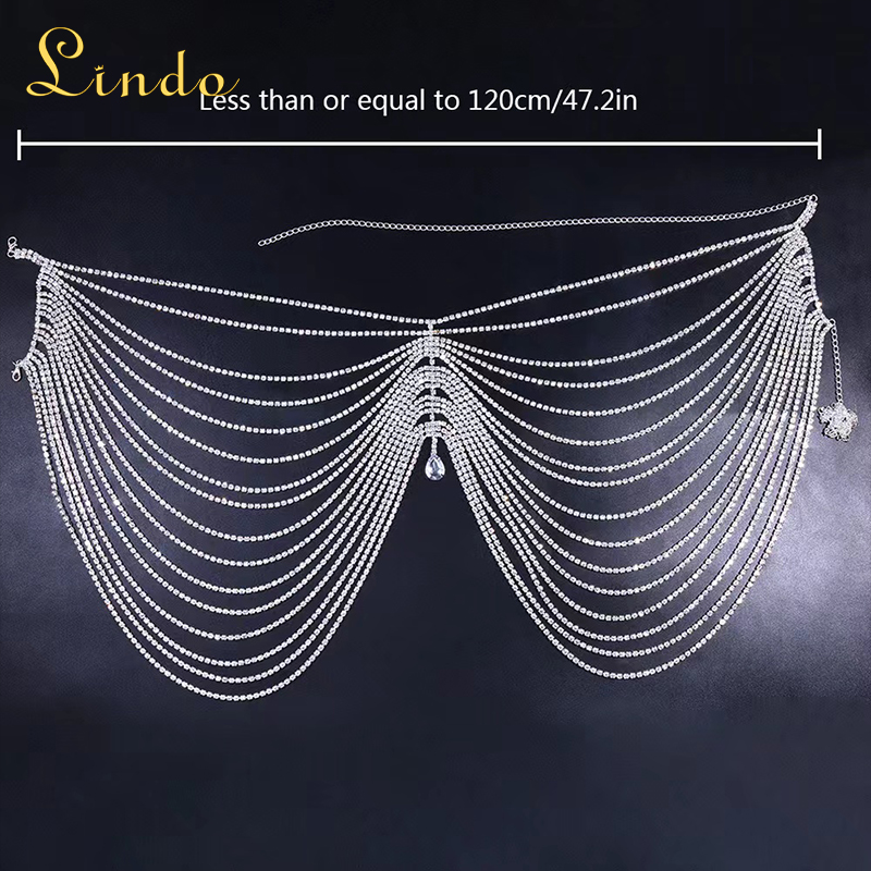 Sparkling Rhinestone Sexy Belly Chain