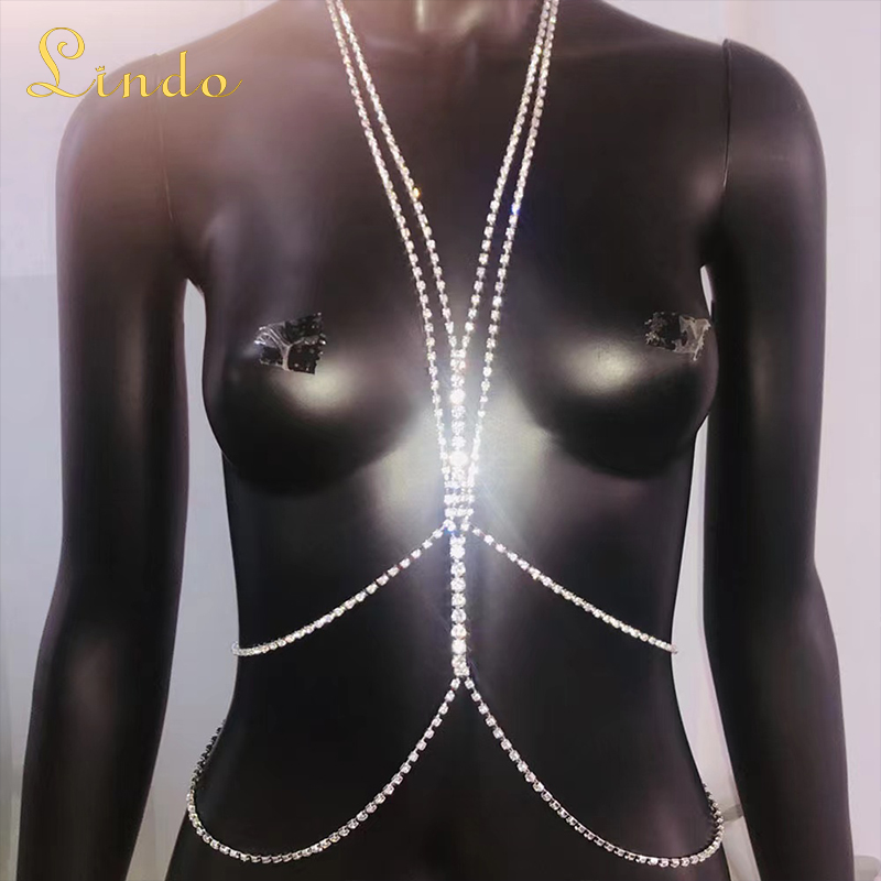Sparkling Rhinestone Sexy Body Chain