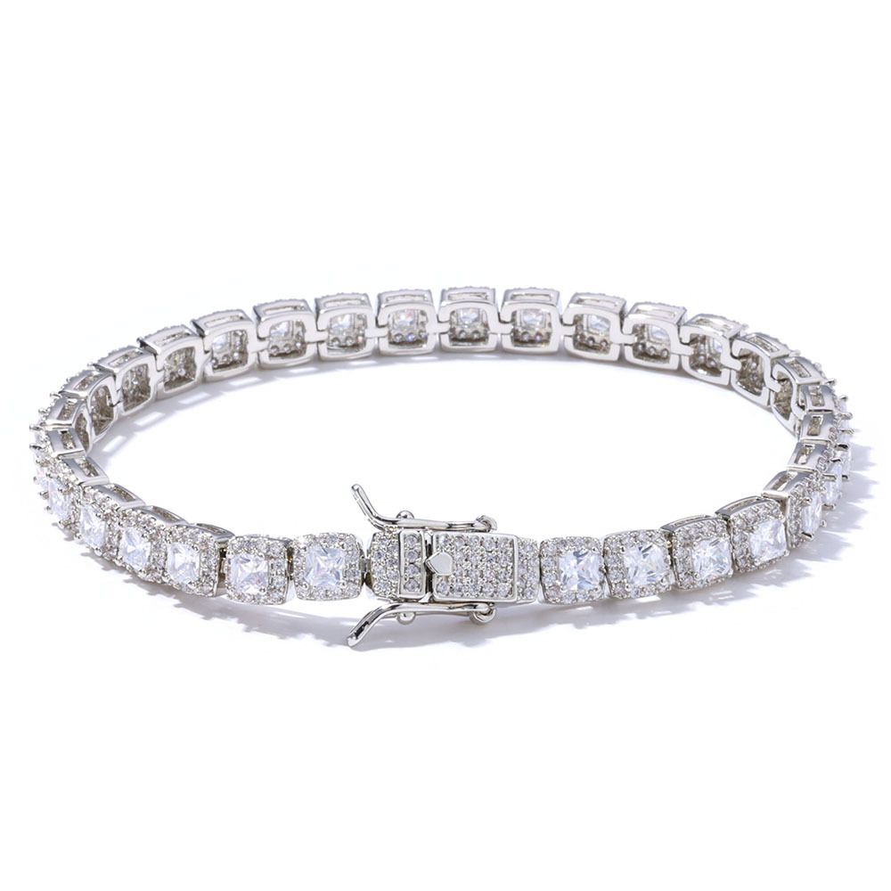 S925 Sterling Silver Moissanite 5mm Tennis Bracelet