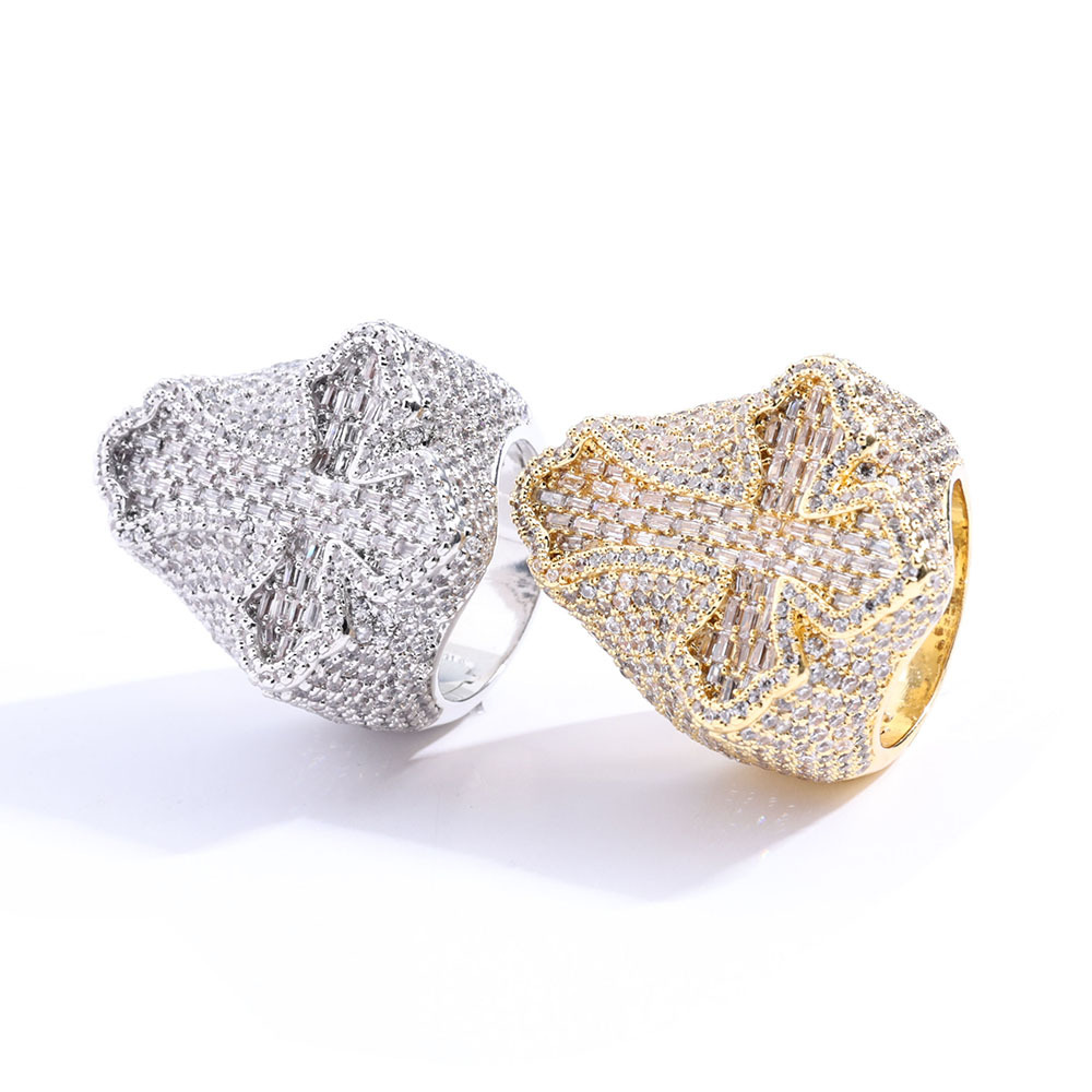 VVS Moissanite Cross Ring