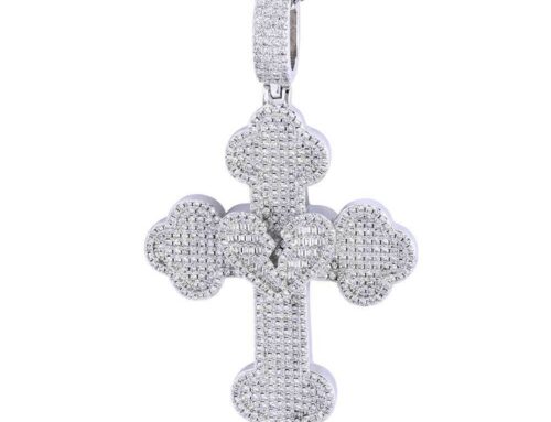 Broken Heart Cross Pendant