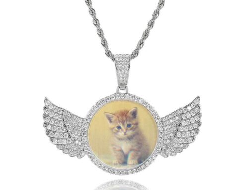 Angel Wing Pendant with Picture