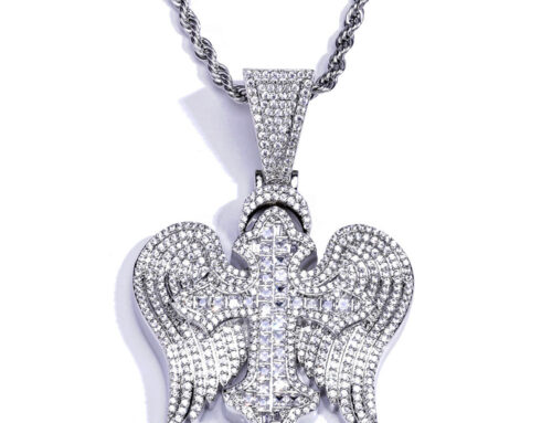 Cross with Wings Pendant