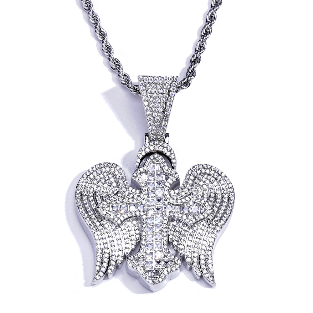 Cross with Wings Pendant