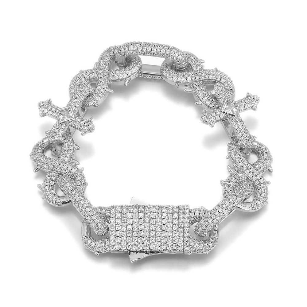 Sterling Silver Moissanite Diamond Bracelet