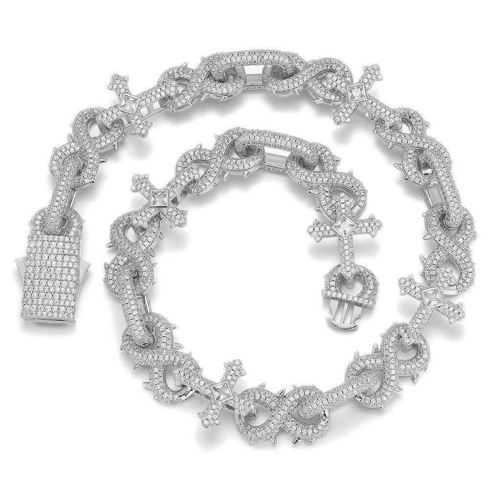 Sterling Silver Men's Hip Hop Iced Out Chain