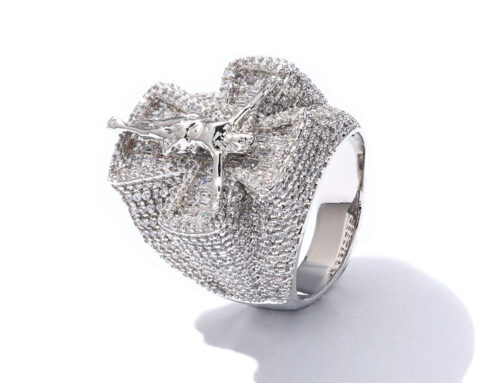 Jesus Cross Ring Men’s Moissanite Hip Hop Jewelry