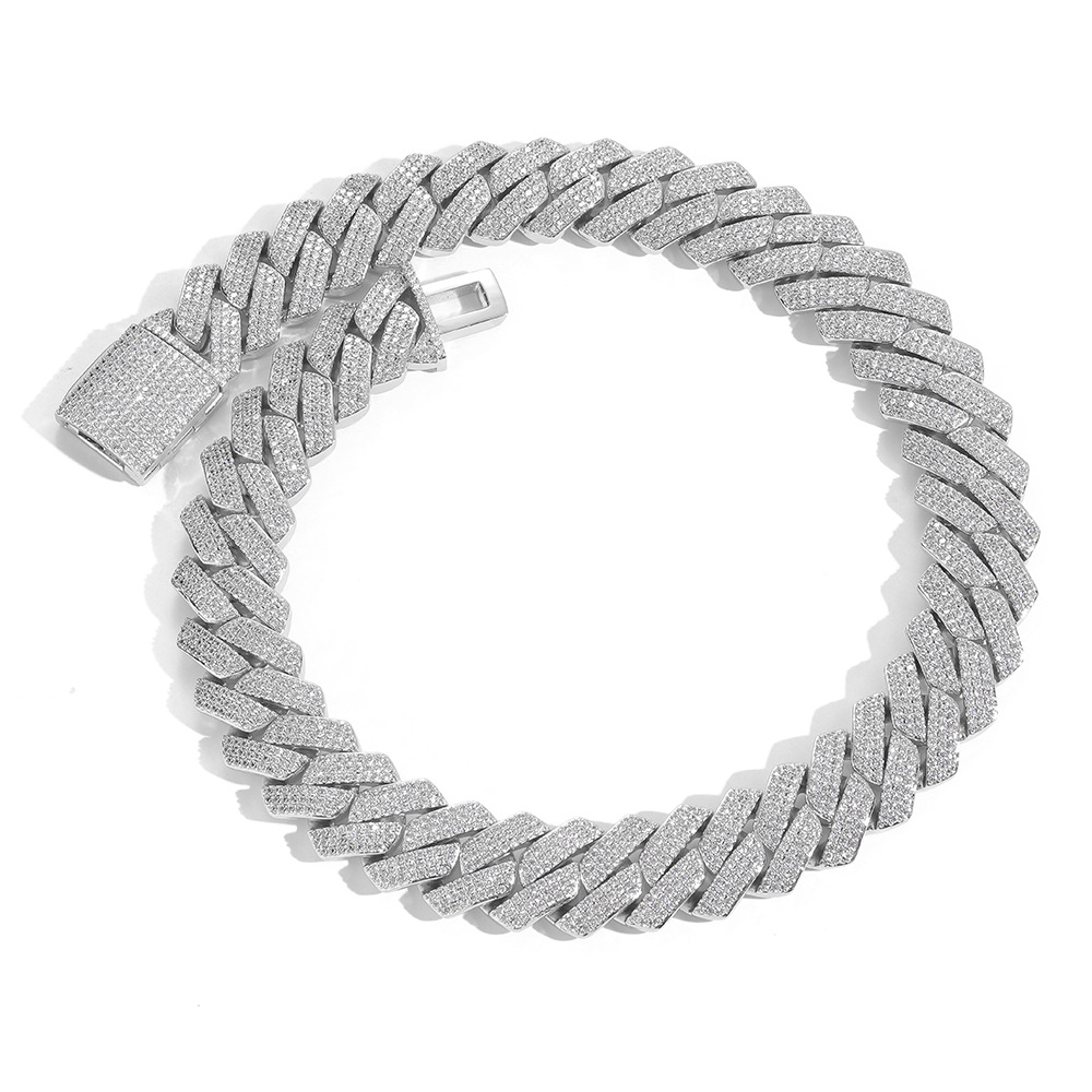 Thick Cuban Link Chain 20mm Micro Pavé Hip Hop Necklace