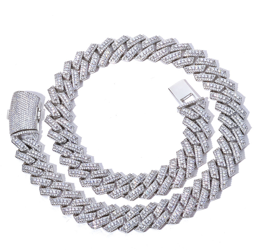 VVS Moissanite Cuban Chain Men's Hip Hop Jewelry